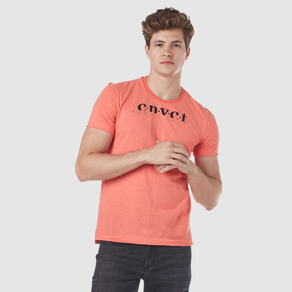 Camiseta Masculina Estampada Neon Convicto