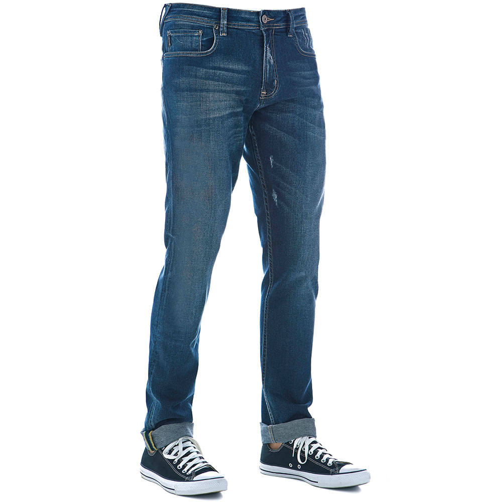 Calça Masculina Jeans Regular Skinny Lines Convicto